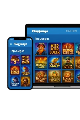 Teléfono inteligente y computadora portátil y un sitio web lanzado playyango